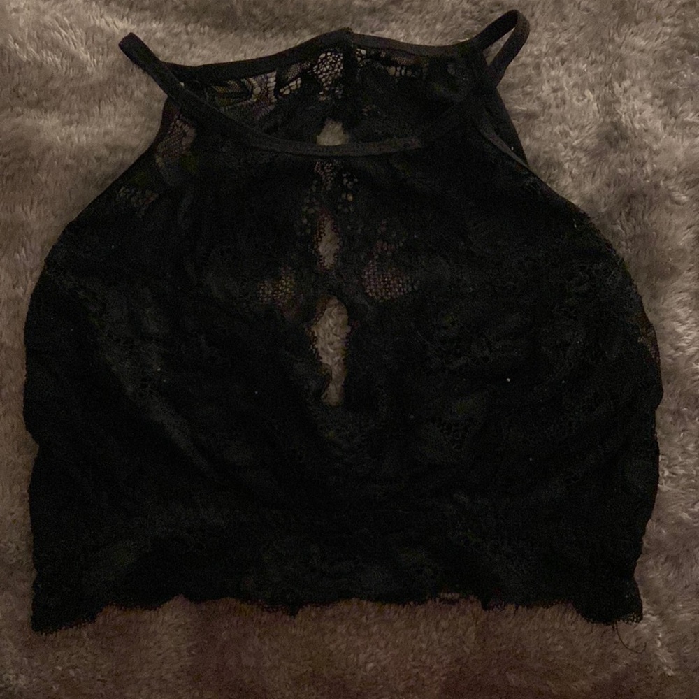 Black Lace Bandeau size S